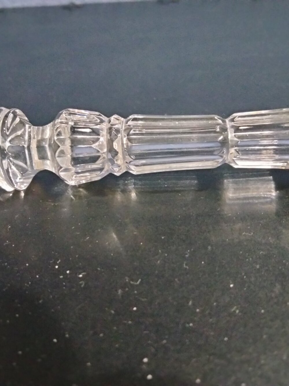 Waterford Crystal Powder Makeup Brush, 6.25” Long, Vintage - Picture 5 of 6